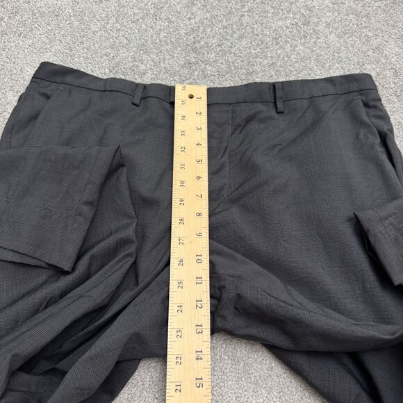 Hugo Boss The James Sharp 5 Wool Blend Dress Pants Mens 48R Dark Gray Straight - Picture 9 of 14